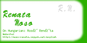 renata moso business card